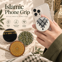 Support de téléphone islamique personnalisé en résine, support de téléphone musulman extensible, accessoires de téléphone portable en gros