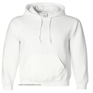 Sudadera con capucha de felpa francesa pesada para hombre, algodón de alta calidad, logotipo personalizado, patrón sólido, primavera de gran tamaño, teñido liso, multicolor - Product Image 3