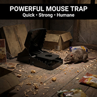 Piège à souris écologique et sans cruauté, réutilisable, attrape-rongeurs sans poison, solution sûre pour la lutte antiparasitaire intérieure et extérieure