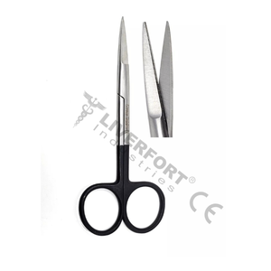 Supercut Iris kéo chất lượng titan thép Đức dụng cụ phẫu thuật CE phê duyệt Đen xử lý chiều dài 4.5 inch kẹp - Product Image 1