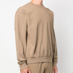 Custom Logo OEM Men Fleece <b>Stand</b> Collar Sweatshirt Heavy <b>Weight</b> Loose Fit Soft Oversized Pullover 100% Cotton Winter - Product Image 3