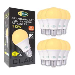Ampoule LED à capteur 10W E27, éclairage LED à activation au crépuscule, économe en énergie - Product Image 3
