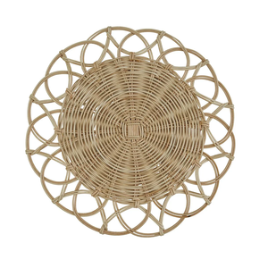 Placa de cargador de ratán ecológica, manteles individuales, accesorios, alfombrillas, almohadillas, artículo decorativo de mesa, el mejor diseño, plato de servicio de ratán - Product Image 6