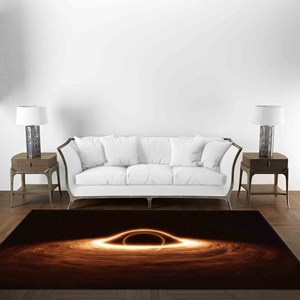 Tapis Cosmic Man Cave, tapis d'entrée, tapis imprimé, design moderne sur le thème de l'espace, tapis doux non tissé - Product Image 4