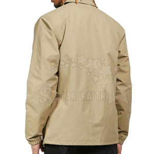 Men's Hot Sale Coaches <b>Jacket</b> Plus Size Winter Windbreaker Breathable Lightweight High Street Style Custom Logo Plain Black - Product Image 2