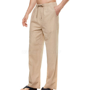Pantalon décontracté pour homme, style streetwear, coupe ample, cordon de serrage, tissu en coton doux, idéal pour un usage quotidien décontracté - Product Image 5