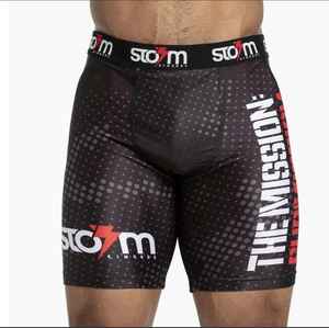 Pantalones cortos de entrenamiento MMA para hombre más vendidos, pantalones de gimnasio ajustados de compresión de entrenamiento de secado rápido de alta calidad - Product Image 3