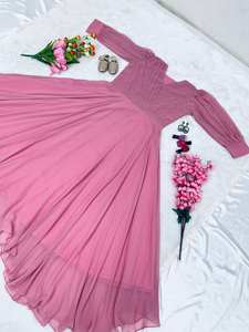 Salwar Kameez de mariage indien exclusif et dernier cri, en georgette, modal et soie, pour fiançailles, mode pakistanaise - Product Image 4