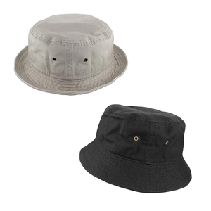 หมวกทรงถังผ้าฝ้ายหลากสีปักโลโก้ได้ตามต้องการหมวกชาวประมงปีกกว้างหมวกทรงถังแบบลำลองสำหรับสวมใส่ในชีวิตประจำวัน - Product Image 5