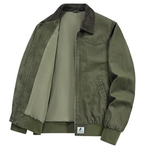 2025 Mens Bomber <span class=keywords><strong>Jacket</strong></span> 2023 Nova Primavera Outono Masculino Jaquetas de Beisebol Piloto Homens Outwear Casaco Verde Do Exército Zipper Men