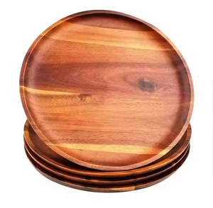 Platos de comida de madera clásicos Platos de madera hechos a mano artesanales Calidad Premium seguro por Crescent Crafts - Product Image 4