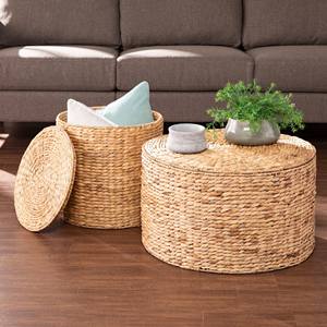 Tables d'appoint de luxe tissées à la main, table d'appoint en jacinthe d'eau de la plus haute qualité, accessoire d'accent pour la maison - Product Image 1