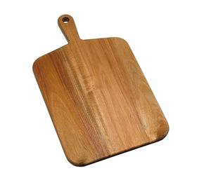Planche à découper en bois d'acacia de haute qualité, écologique, rectangulaire, avec poignée, pour une utilisation en cuisine - Product Image 2