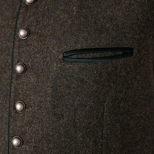 Gilet réversible de haute qualité pour homme, style bavarois, automne-hiver, chaud, décontracté, vintage, respirant, vêtement d'extérieur, OEM disponible - Product Image 3