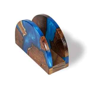 Latest Design Wooden <b>Tissue</b> Box with resin Napkin Holders Facial Resin <b>Paper</b> Restaurants Hotels Wholesale Manufacture - Product Image 3