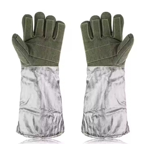 Guantes de Seguridad para Soldadura, Guantes Aislantes de Papel de Aluminio, Guantes Aluminizados de Alta Temperatura, Resistentes al Calor, para Bomberos - Product Image 3