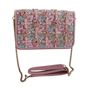 2025 Fashionable Handmade Beaded <b>Handbag</b> Open Closure <b>Sequined</b> Decoration Trendy Bag for Girls Wholesale Price for Export India - Product Image 1