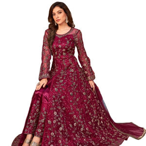 Hot Selling New Pakistani Free Size <b>Dress</b> Designer Salwar Kameez Embroidery Pakistani and Indian Stylish Women <b>Dress</b> - Product Image 1
