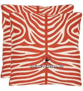 Funda de cojín de lana de moda bordado de Cachemira Punto de cadena hecho a mano geométrico Vintage para sofá de sala de estar Venta caliente - Product Image 6