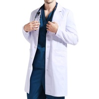 Unisex Rahat Doktor Laboratuvar Önlüğü Yetişkin Hastane Tıbbi Personel Cerrahlar Yazlık Üniforma Fantezi Elbise Polyester/Pamuk