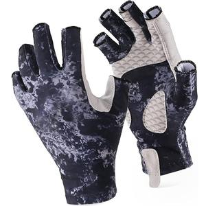 Guantes de Pesca de Neopreno Personalizados al por Mayor, sin Dedos, Protección Solar UV50+, Antideslizantes, con Correa Ajustable, Transpirables, para Hombre y Mujer - Product Image 6