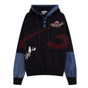 Último diseño bordado sudaderas con capucha precio bajo hombres bordado sudaderas con capucha nuevo estilo diseño bordado sudaderas con capucha para hombres - Product Image 1