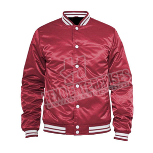 Men's Winter <b>Baseball</b> <b>Bomber</b> <b>Jacket</b> Thin Varsity Design Stand Collar Button Front Letter Print for Streetwear Wholesale - Product Image 1