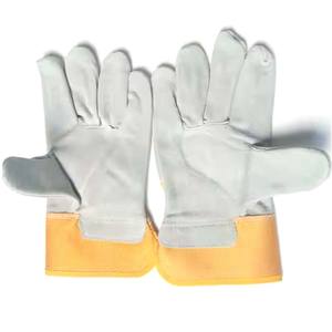 ถุงมือหนังสำหรับงานเชื่อมที่ทนต่อการสึกหรอถุงมือทำงานป้องกันงานเชื่อมแบบนิ่มจากปากีสถาน - Product Image 5