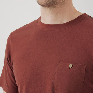 Men's Casual O-Neck Quick Dry T-<b>Shirts</b> Short Sleeve Polyester / Cotton with Plain Cotton <b>Pocket</b> Custom Logo Options High Quality - Product Image 6
