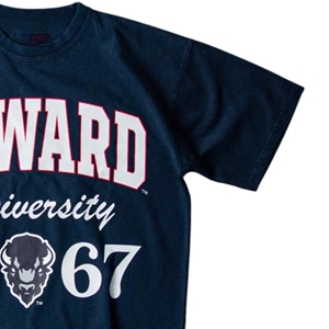 Howard University 1867, camiseta negra informal ajustada para hombre y mujer, ropa transpirable de longitud corta HBCU Heritage para el logotipo de verano - Product Image 4