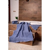 100% ensemble de serviettes gaufrées en coton turc à séchage rapide serviettes de bain douces et absorbantes pour les mains, le visage et les cheveux idéal pour la maison Spa Hote