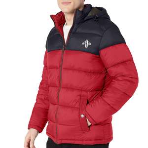 Top New Faction SHINY PUFFER JACKET-Chaqueta de plumón acolchada púrpura para hombre Chaqueta de invierno hinchada con logotipo personalizado de ATLANTIC - Product Image 5