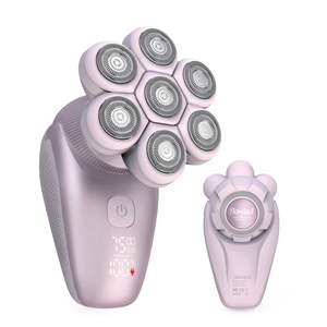 Rasoir électrique sans fil rechargeable par USB étanche IPX7 pour femmes, tondeuse bikini indolore, tête détachable, option humide/sèche IPX7 - Product Image 1