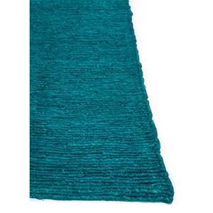 Alfombra Rectangular de Yute y Cáñamo Anudada a Mano, Color Azul Sólido, 9x12, Tejido Plano, para Hogar o Pasillo - PKHM-12(OD) de Jaipur Rugs US - Product Image 4