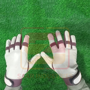 Venta al por mayor profesional de alta resistencia guantes de bateo de béisbol de cuero PU suave cómodo ligero antideslizante ambidiestro - Product Image 3