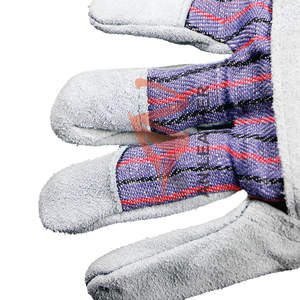 Guantes de trabajo de cuero XL con forro de algodón Cómodo protección antiimpacto Ignífugo para trabajos de uso general y soldadura - Product Image 3