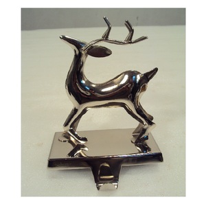Black Baby Reindeer Metal <b>Stocking</b> <b>Holder</b> For Christmas Home Party Decorative - Product Image 5