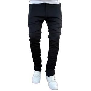 Custom Logo Casual Sports Jogger Pants Side Pockets Breathable High Waist Closure Plus Size Flat Front Style for Men 2026 - Product Image 1