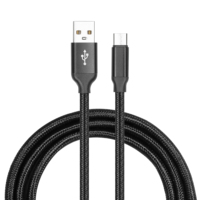 Câbles de données tressés USB Type-C en nylon de haute qualité pour téléphones mobiles, banques d'alimentation, appareils photo, charge rapide, cuivre pur