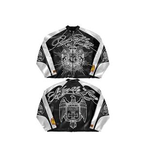 Nouvelle arrivée, veste varsity en cuir personnalisée, grande taille, streetwear d'hiver, légère, coupe-vent, respirante, tricotée - Product Image 1