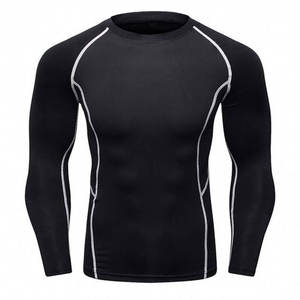 Camiseta de Compresión Deportiva de Manga Larga con Protección UV, Sublimación OEM, Logotipo Personalizado, Secado Rápido, Ligera, para BJJ y Grappling - Product Image 1