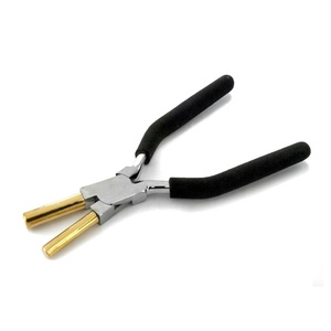 Pince à bijoux en laiton à embouts ronds pour la fabrication de mandrins, la création de boucles de fil, le rondeur des corps, le piercing de la peau, outils de fabrication de bijoux - Product Image 1
