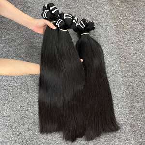 Cabello natural liso en trama, cabello humano 100%, cabello crudo de un donante - Product Image 1