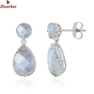 Pendientes colgantes multipiedra de Plata de Ley 925 con piedras preciosas naturales brillantes, CZ de cuarzo ahumado de alta calidad para regalo de fiesta para mujer - Product Image 6
