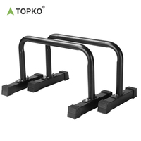 TOPKO Équipement de gymnastique en acier de haute qualité, barres parallèles et barres horizontales pour la maison avec fonction de pompes