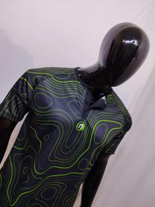 T-shirt unisexe sans col à séchage rapide avec topographie sublimée personnalisée, graphiques sur toute la surface, étiquette personnalisée, emballage personnalisé, vente chaude - Product Image 3