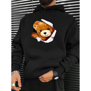 Pull-over de loisirs d'automne/hiver pour hommes, tricots et sweatshirts standard d'une couleur fabriqués en Chine - Product Image 1