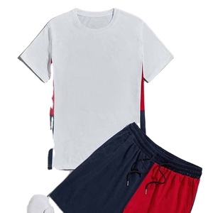 Ensemble deux pièces pour homme, t-shirt et short décontractés d'été, vêtements respirants pour un port confortable - Product Image 4