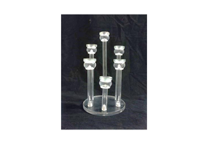 MHQ-2476 meilleur prix usine directe Unique cristal bras candélabres acrylique Table de mariage bougeoir décorations pour la maison - Product Image 3