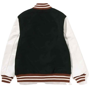 Adult Youth Wool Winter Warm Canvas Vintage <b>Varsity</b> <b>Jacket</b> Stand Collar Street Wear Style Letterman Design Breathable Custom - Product Image 3